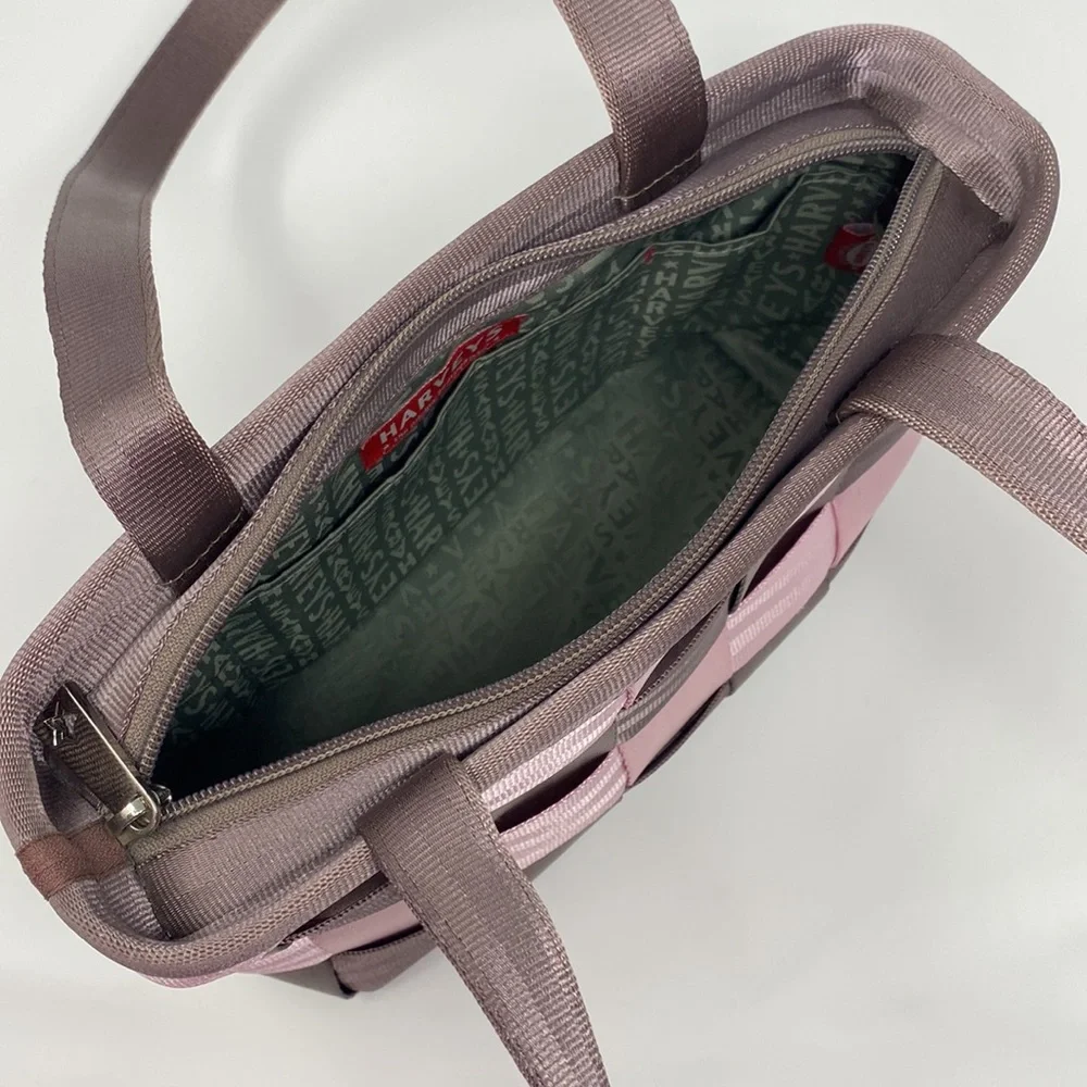 Harveys seatbelt bag purse. Brown and pink. - Picture 4 of 9